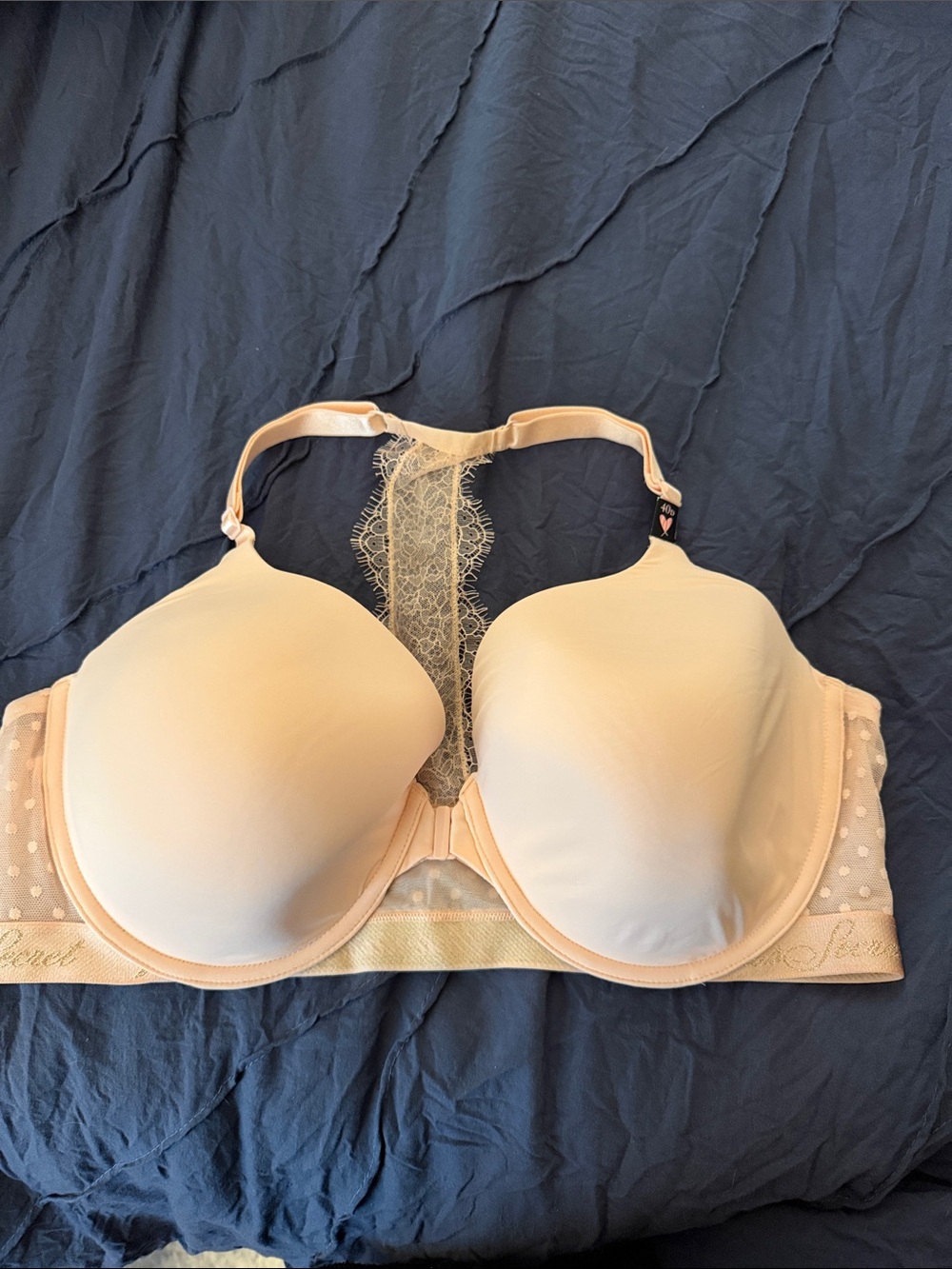 Victoria's Secret Light Nude Lace-Back T-Shirt Bra